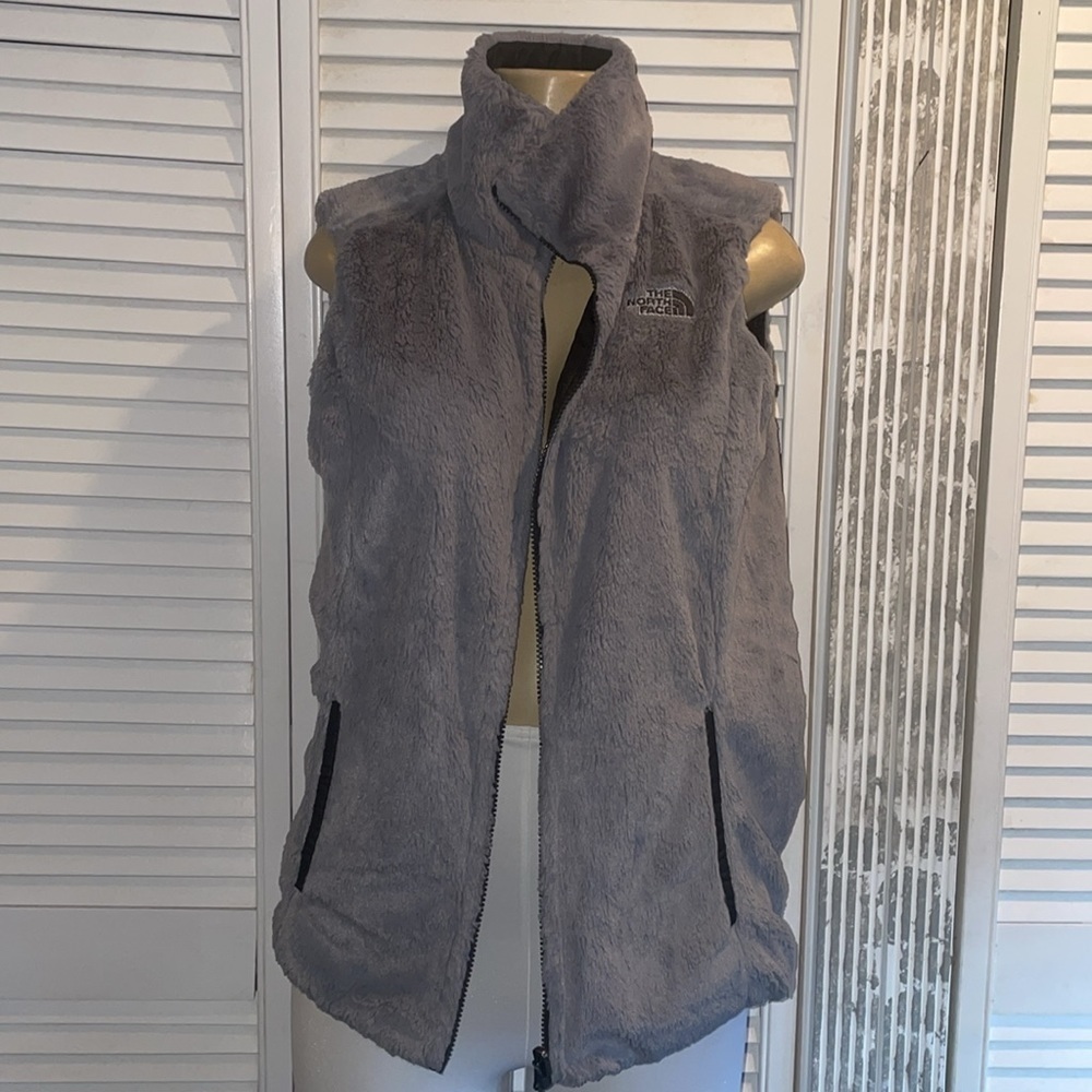 THE NORTH FACE MOSSBUD INSULATED REVERSIBLE VEST WOMEN'S -ASPHALT GREY/MID GREY - Picture 9 of 10